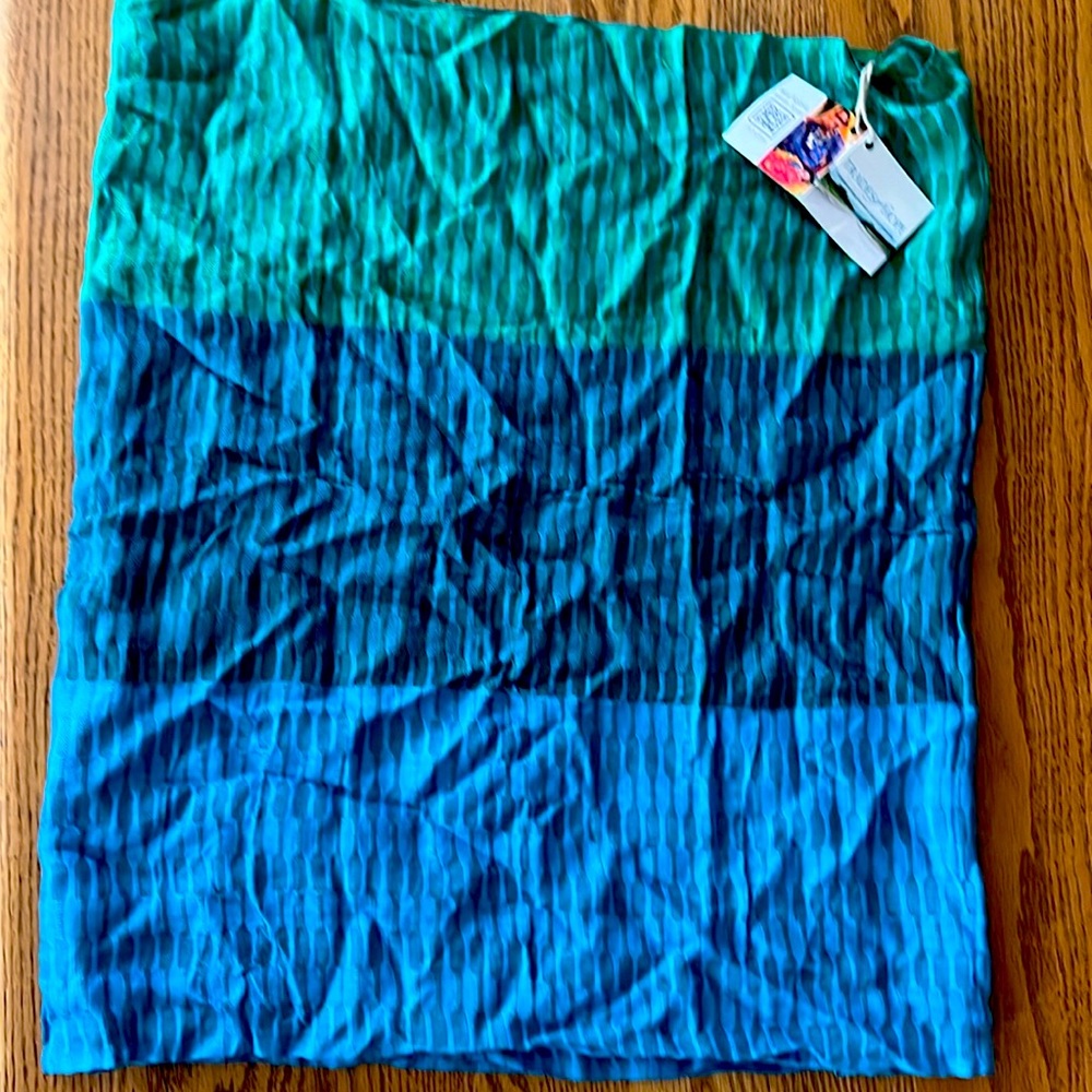 Trades of Hope Blue Agave Infinity Scarf. NWT 19 x 33